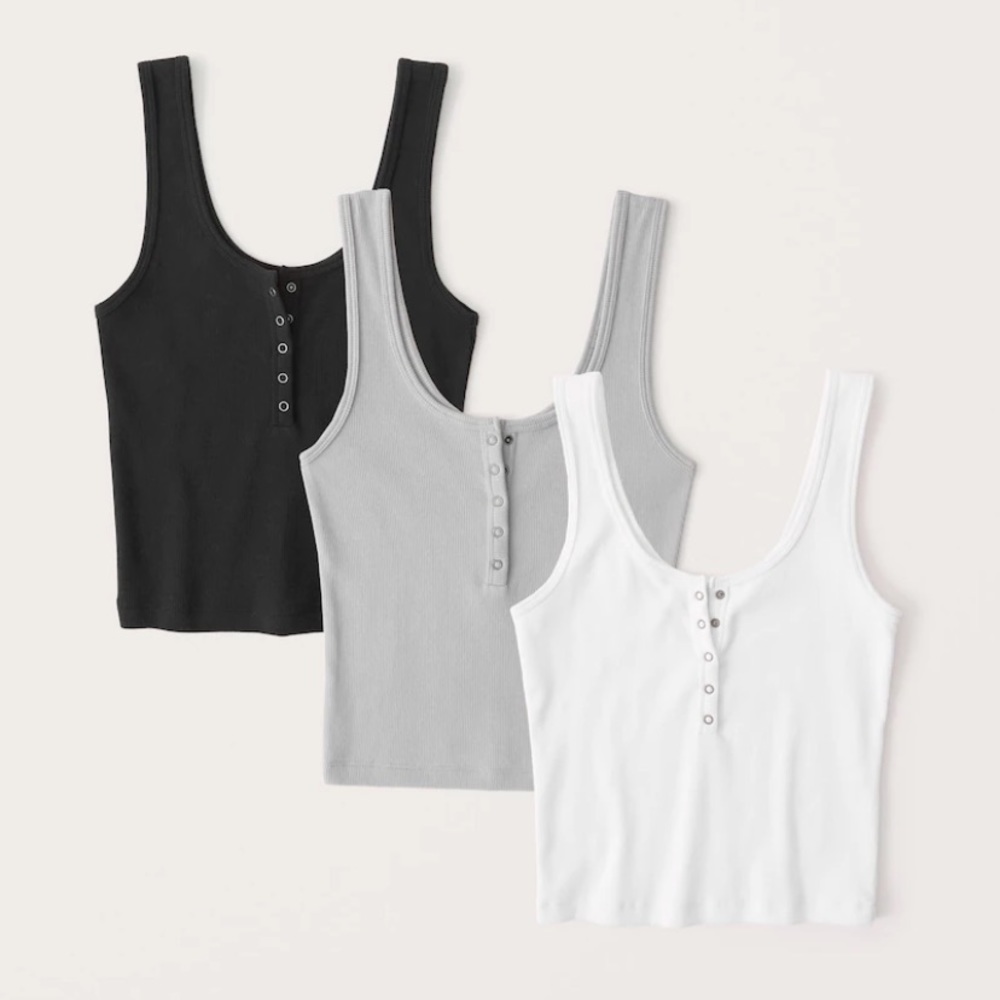 Abercrombie Henley Tank Tops